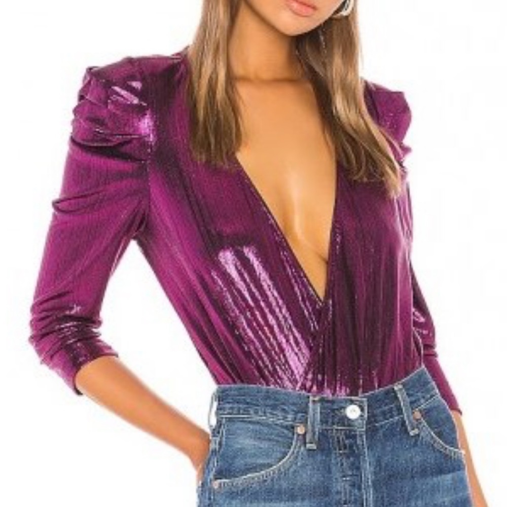 Retrofete Jophiel Bodysuit in Fuchsia